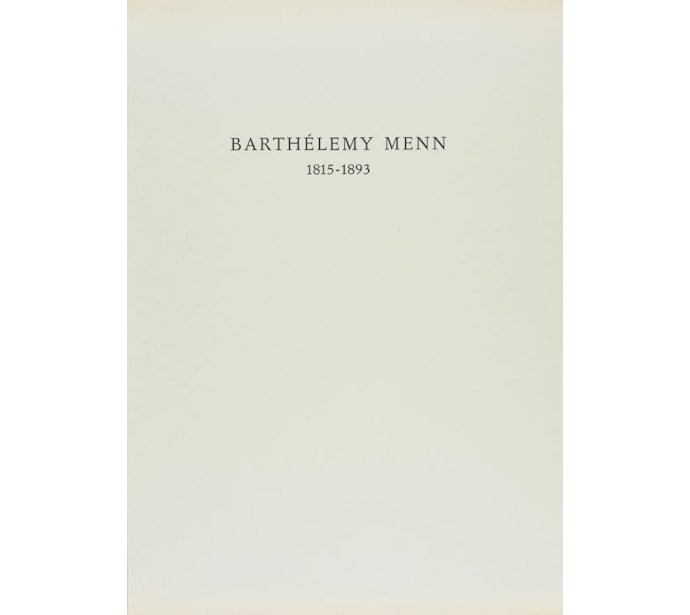 Barthélemy Menn, 1815–1893. Étude critique et biographique Barthélemy Menn, 1815–1893