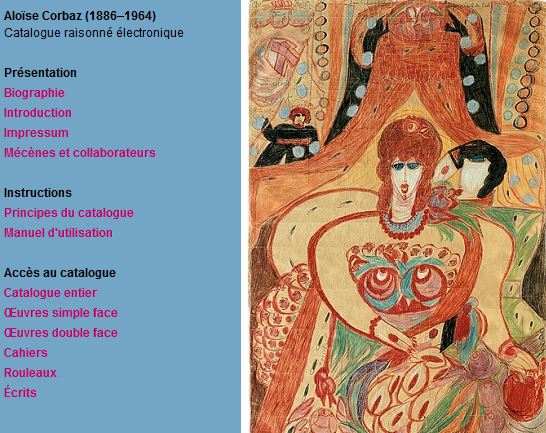 Aloïse Corbaz (1886–1964). Catalogue raisonné électronique (www.aloise-corbaz.ch) 