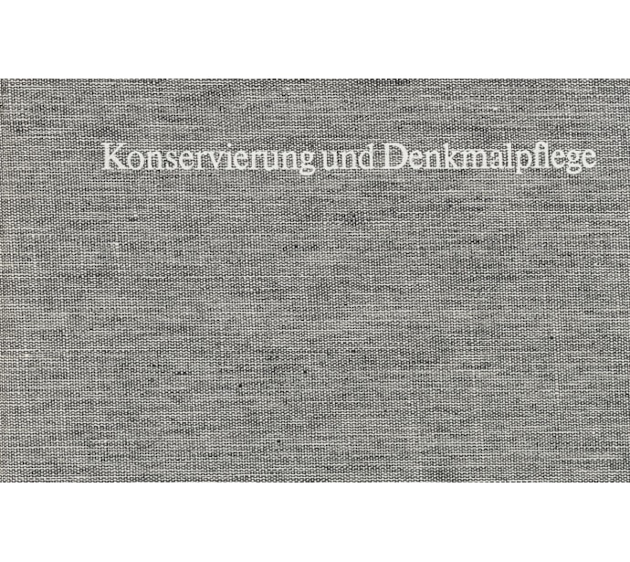 Konservierung und Denkmalpflege Konservierung und Denkmalpflege