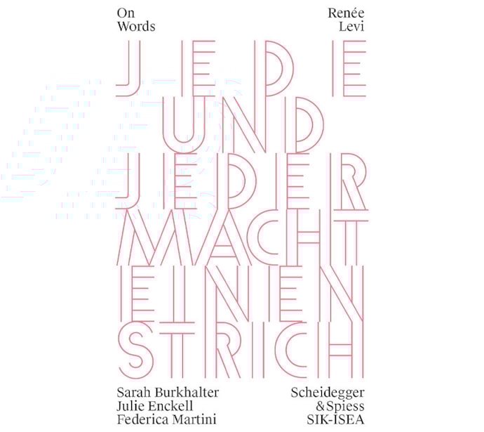 Renée Levi. Jede und jeder macht einen Strich / Renée Levi. Everyone Draws a Line 20250250