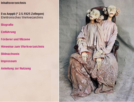Eva Aeppli (1925–2015). Elektronisches Werkverzeichnis (www.eva-aeppli.ch) 