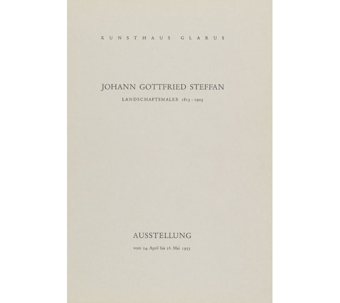 Johann Gottfried Steffan, Landschaftsmaler, 1815–1905 Johann Gottfried Steffan
