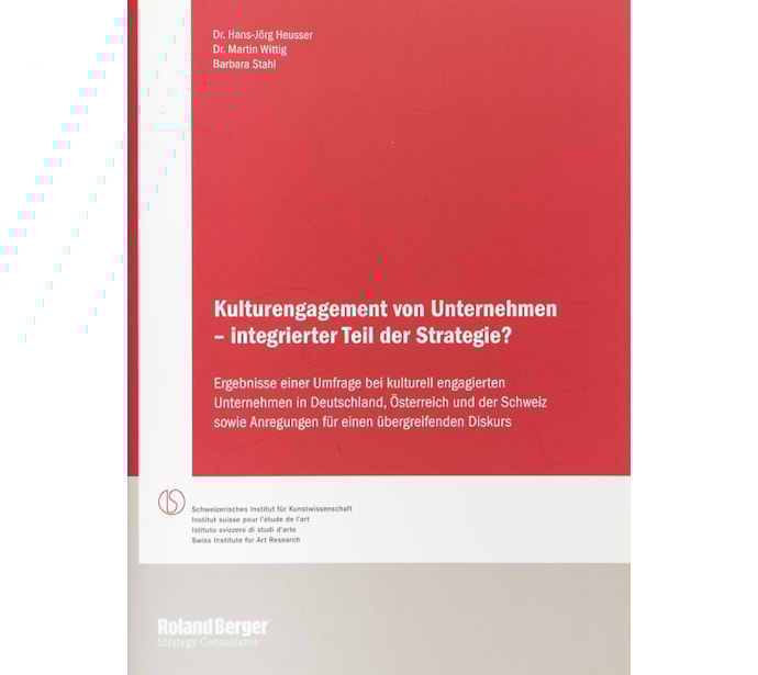 Kulturengagement von Unternehmen – integrierter Teil der Strategie? Kulturengagement von Unternehmen