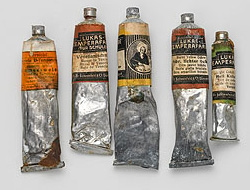 Analysis of tempera paints from the period around 1900