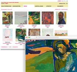 Répertoire en ligne des œuvres «Cuno Amiet. Die Gemälde 1883–1961»