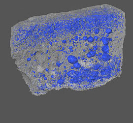 Case study: Characterisation of porosity in ground layers in canvas paintings