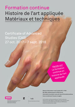 Nouvelle formation continue: « Histoire de l’art appliquée. Matériaux et techniques »