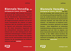 Neuerscheinung: Biennale Venedig. Die Beteiligung der Schweiz, 1920–2013