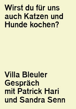 Villa Bleuler Gespräch: Patrick Hari und Sandra Senn